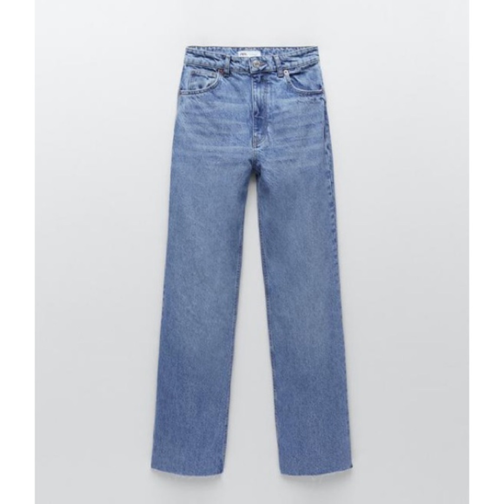 Zara Blue Flare & Wide Leg Jeans